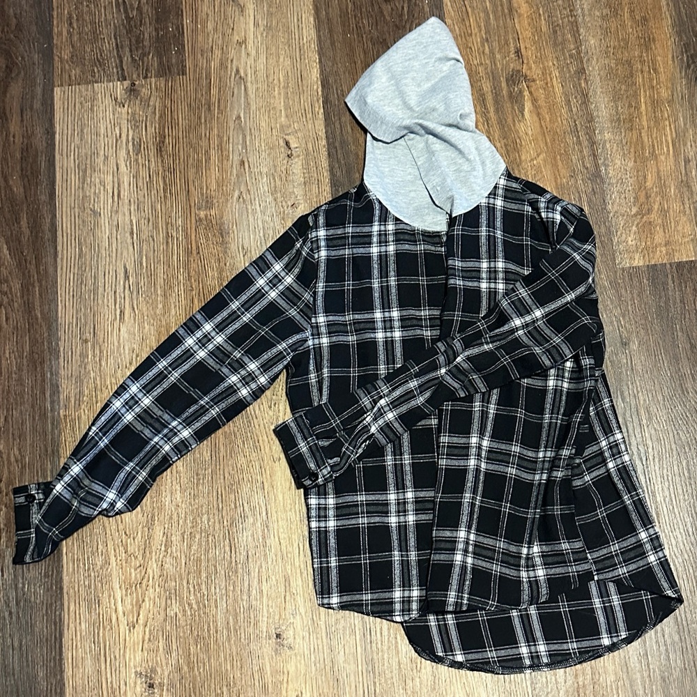 Black and white plaid jacket